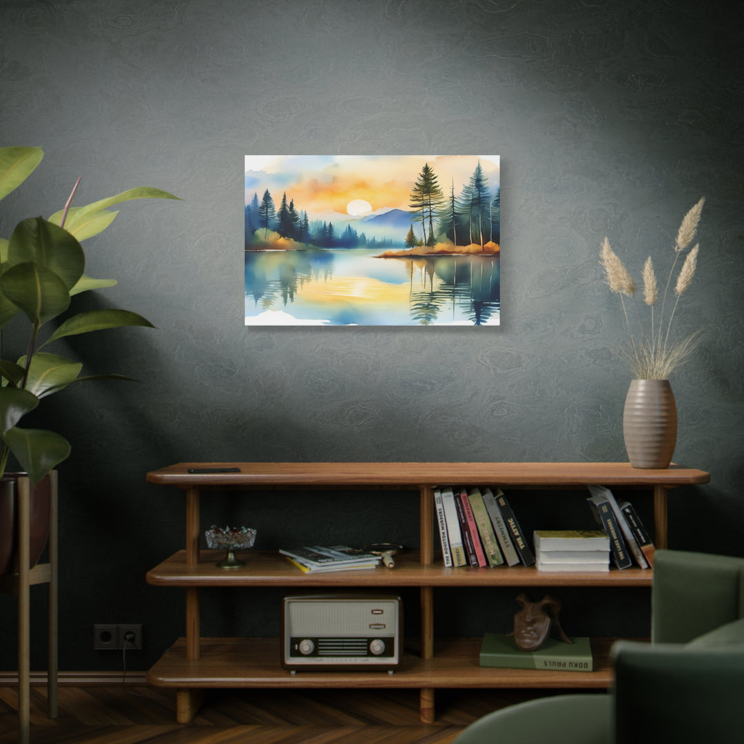 Canvas Print - Silent Reflection Inspired by Psalm 46