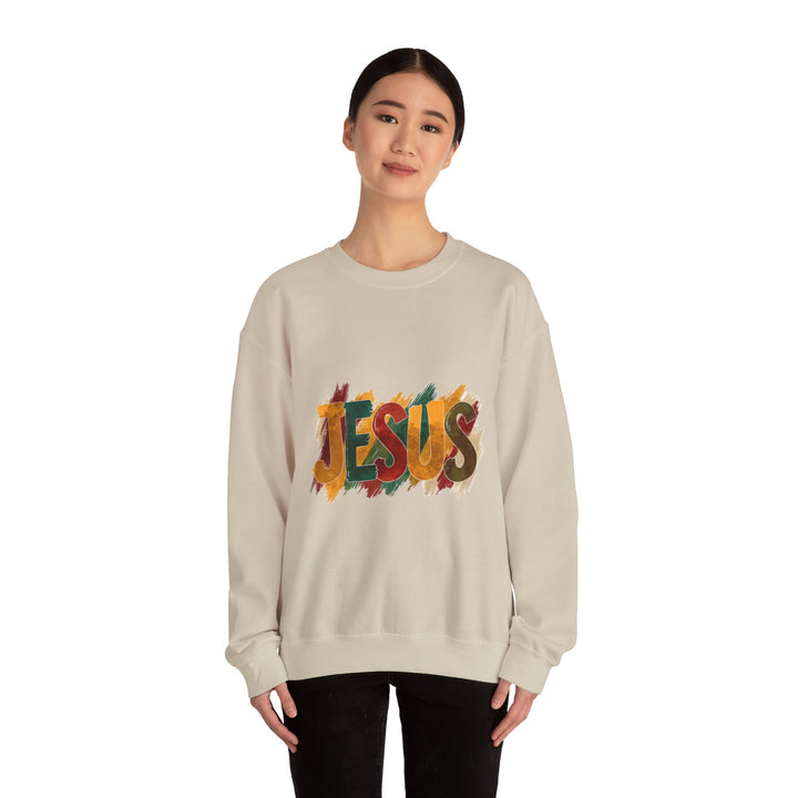 Faith-Inspired Crewneck Sweatshirt, Jesus Sweatshirt, Religious Apparel, Christian Gift, Spiritual Wear, Cozy Church Outfit