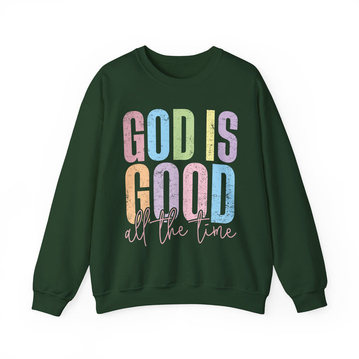 Inspirational God is Good Sweatshirt, Religious Crewneck, Faith-Based Apparel, Comfortable Casual Wear, Church Gift, Positive Vibes