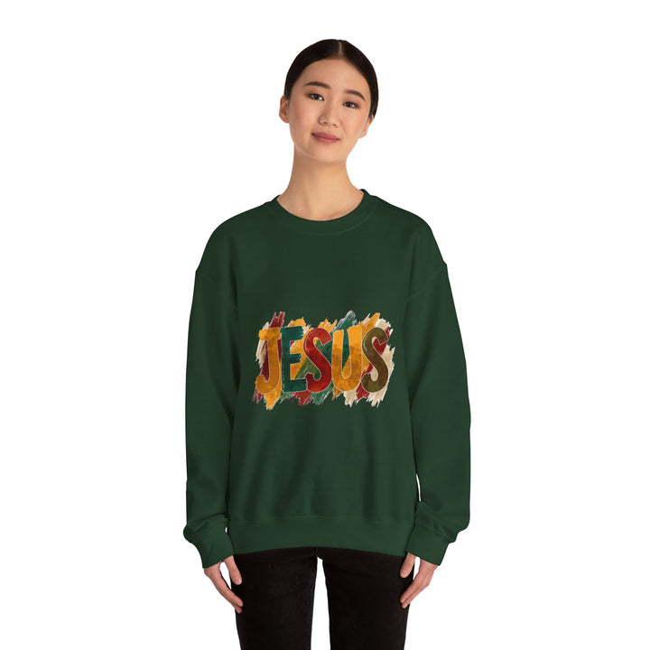 Faith-Inspired Crewneck Sweatshirt, Jesus Sweatshirt, Religious Apparel, Christian Gift, Spiritual Wear, Cozy Church Outfit