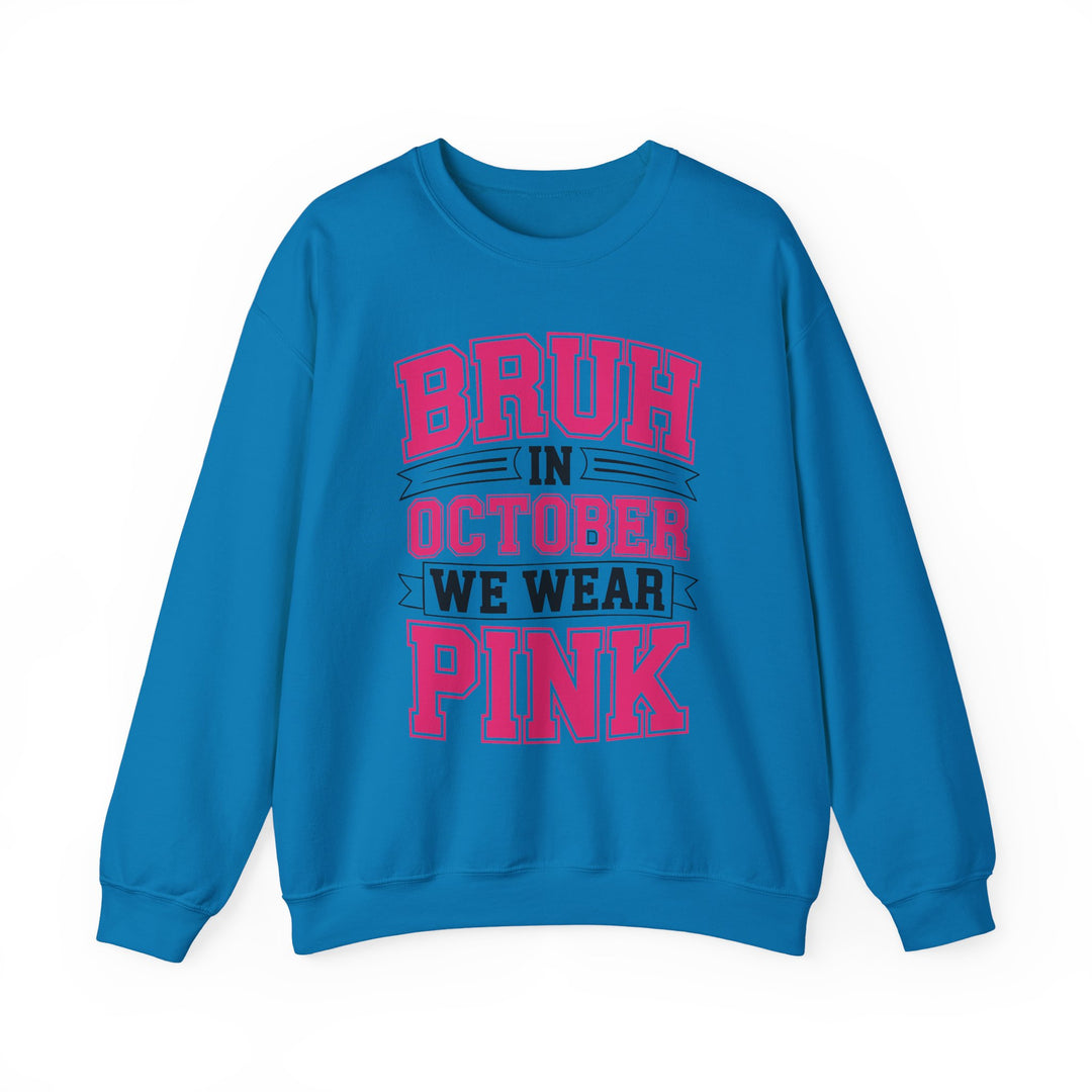 Pink October Awareness Sweatshirt, Cozy Crewneck, Breast Cancer Awareness, Gift for Supporters, Fashion for a Cause