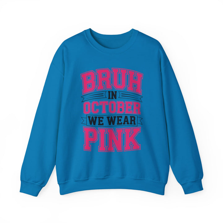 Pink October Awareness Sweatshirt, Cozy Crewneck, Breast Cancer Awareness, Gift for Supporters, Fashion for a Cause