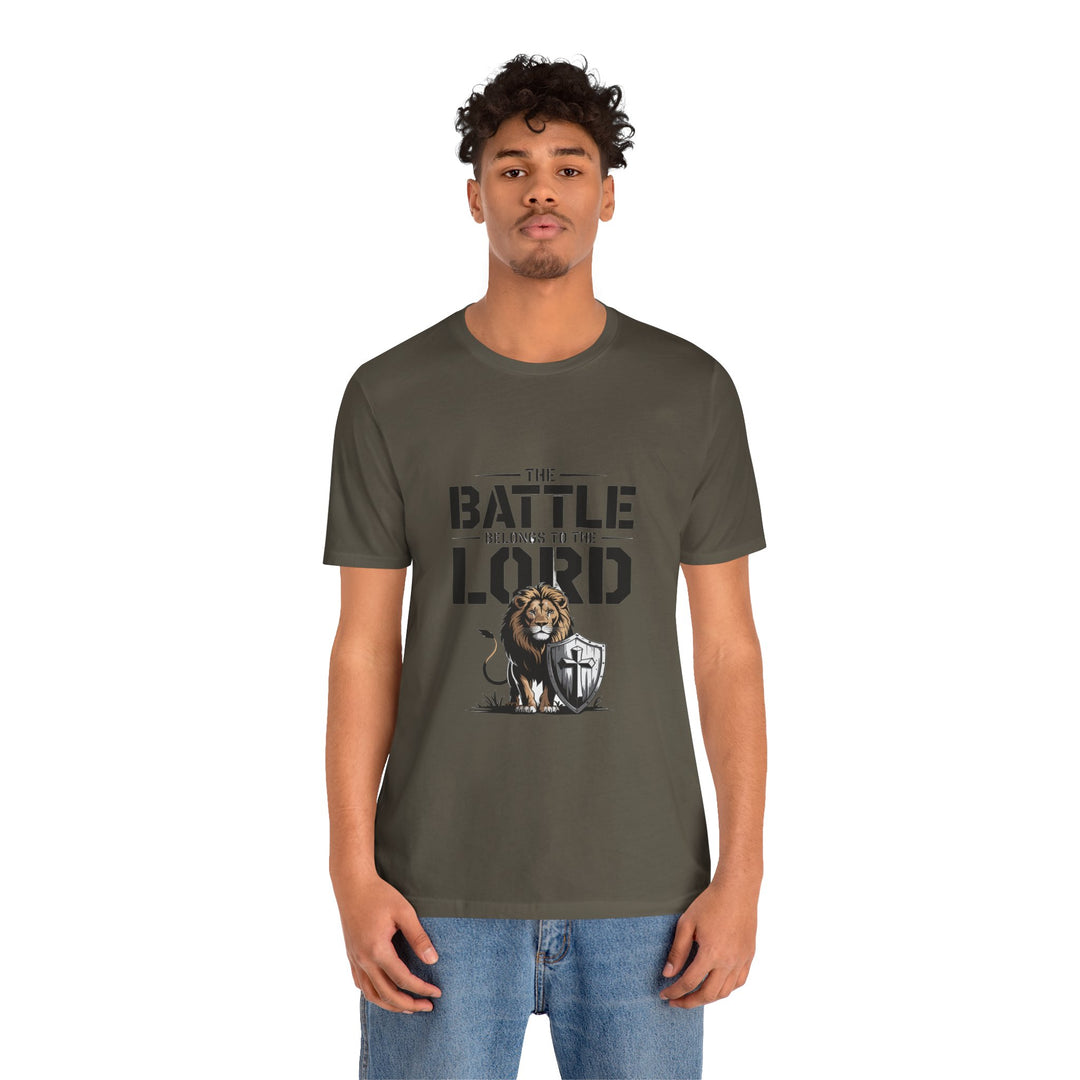 Faith-Inspired Short Sleeve Tee | The Battle Belongs to the Lord | Christian Apparel, Inspirational Shirt, Gift for Believers, [...]