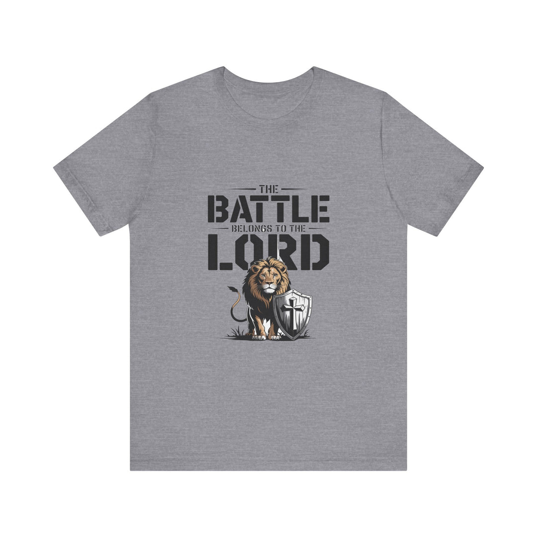 Faith-Inspired Short Sleeve Tee | The Battle Belongs to the Lord | Christian Apparel, Inspirational Shirt, Gift for Believers, [...]