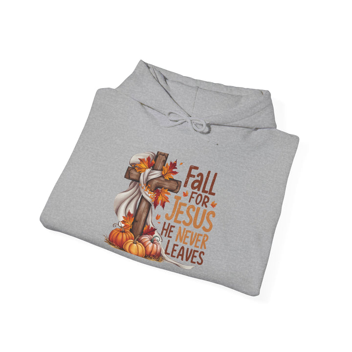 Christian Hoodie - Fall for Jesus Inspirational Unisex Sweatshirt
