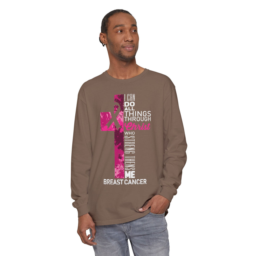 Christian Breast Cancer Awareness Long Sleeve T-Shirt
