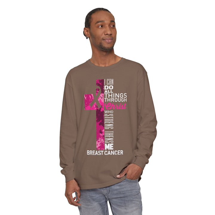 Christian Breast Cancer Awareness Long Sleeve T-Shirt