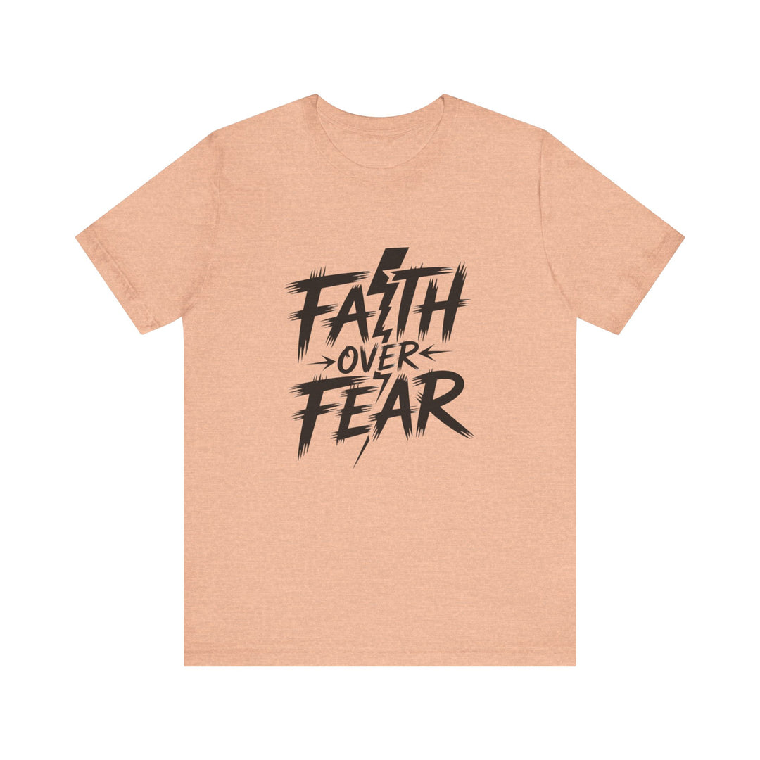 Faith Over Fear – Bold Christian Lightning Shirt