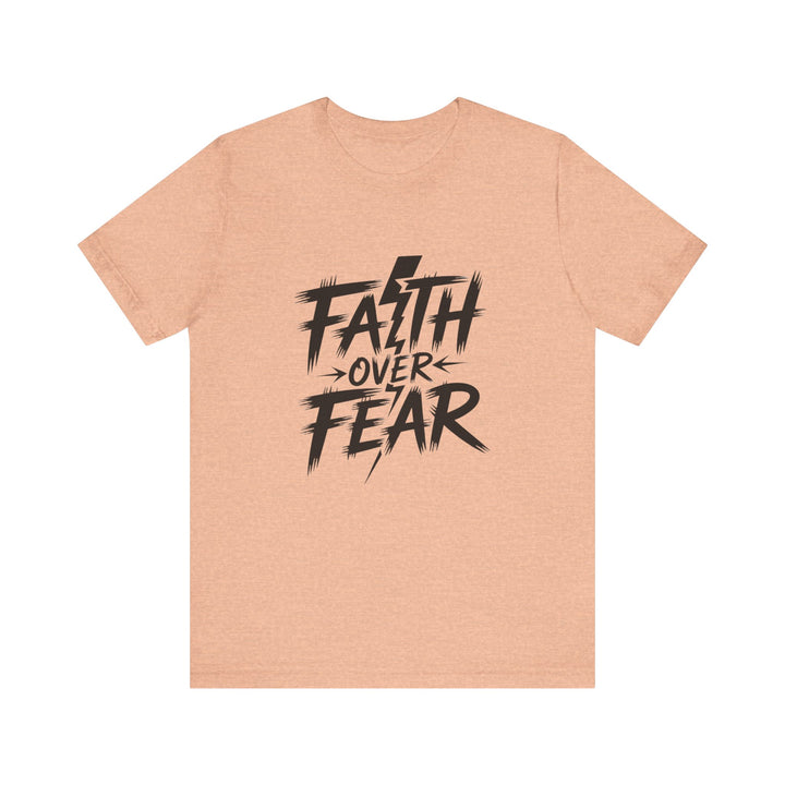Faith Over Fear – Bold Christian Lightning Shirt