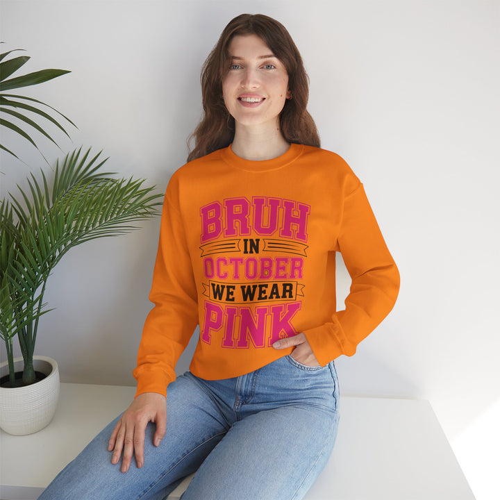 Pink October Awareness Sweatshirt, Cozy Crewneck, Breast Cancer Awareness, Gift for Supporters, Fashion for a Cause