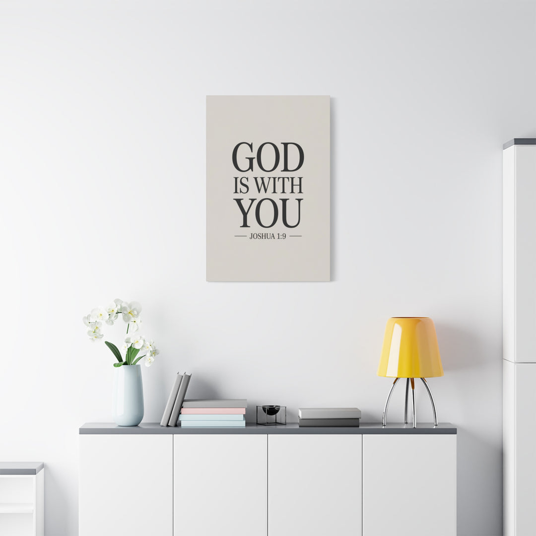 Canvas Print - God is With You - Joshua 1:9