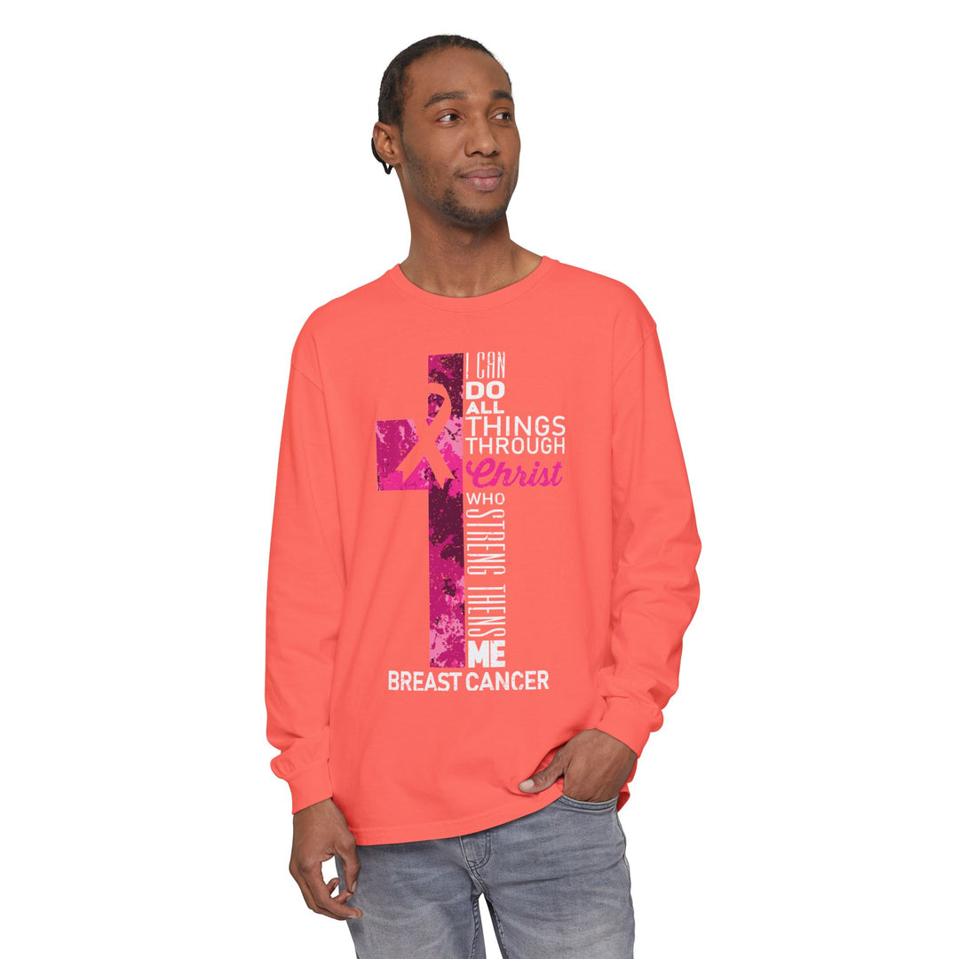 Christian Breast Cancer Awareness Long Sleeve T-Shirt
