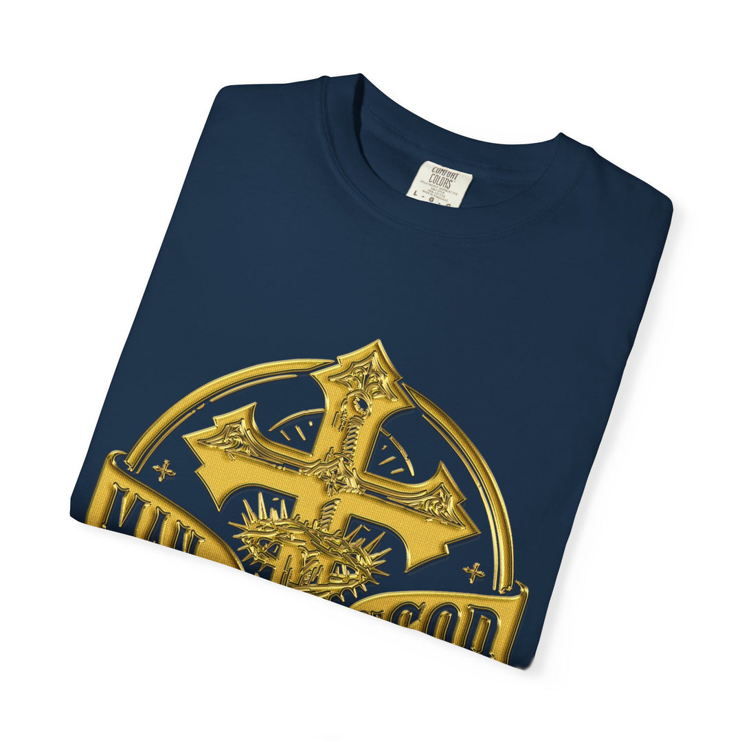 Warrior Spirit T-shirt - Royal Identity Gold Crest Design