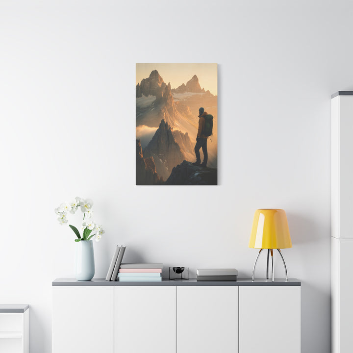 Take Heart – John 16:33 | Christian Mountain Wall Art for Courage and Strength