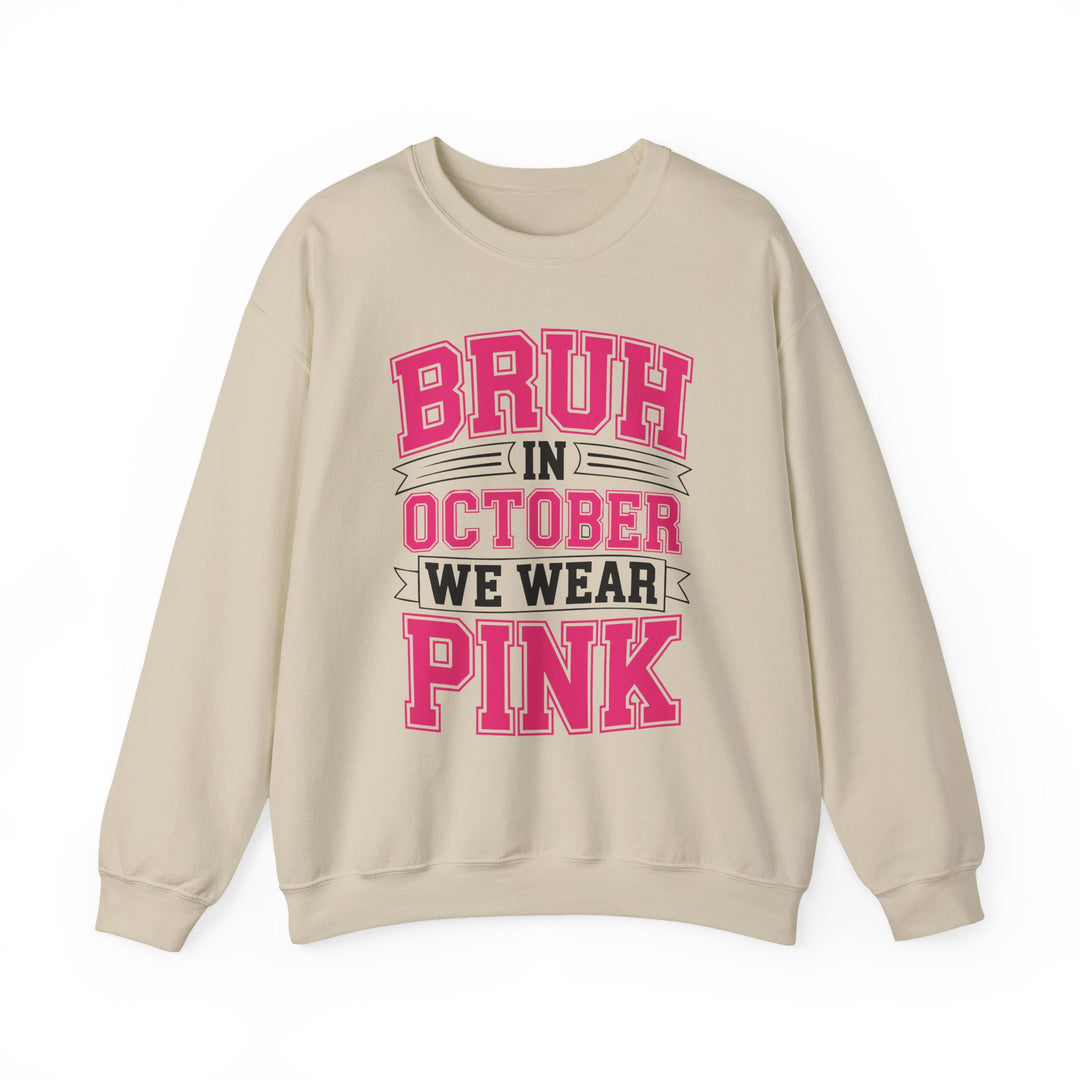 Pink October Awareness Sweatshirt, Cozy Crewneck, Breast Cancer Awareness, Gift for Supporters, Fashion for a Cause
