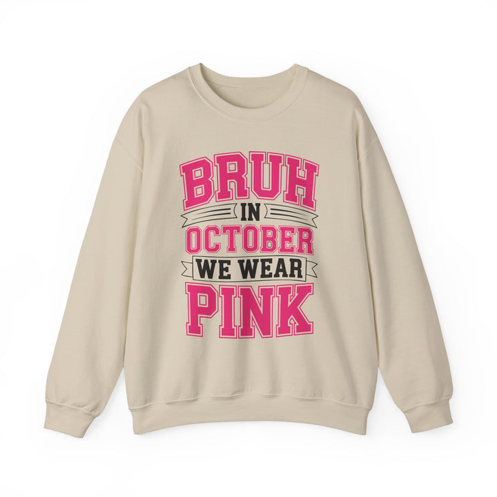 Pink October Awareness Sweatshirt, Cozy Crewneck, Breast Cancer Awareness, Gift for Supporters, Fashion for a Cause