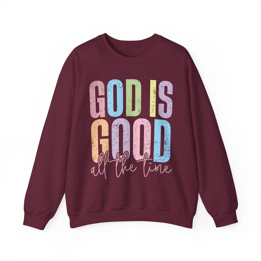 Inspirational God is Good Sweatshirt, Religious Crewneck, Faith-Based Apparel, Comfortable Casual Wear, Church Gift, Positive Vibes