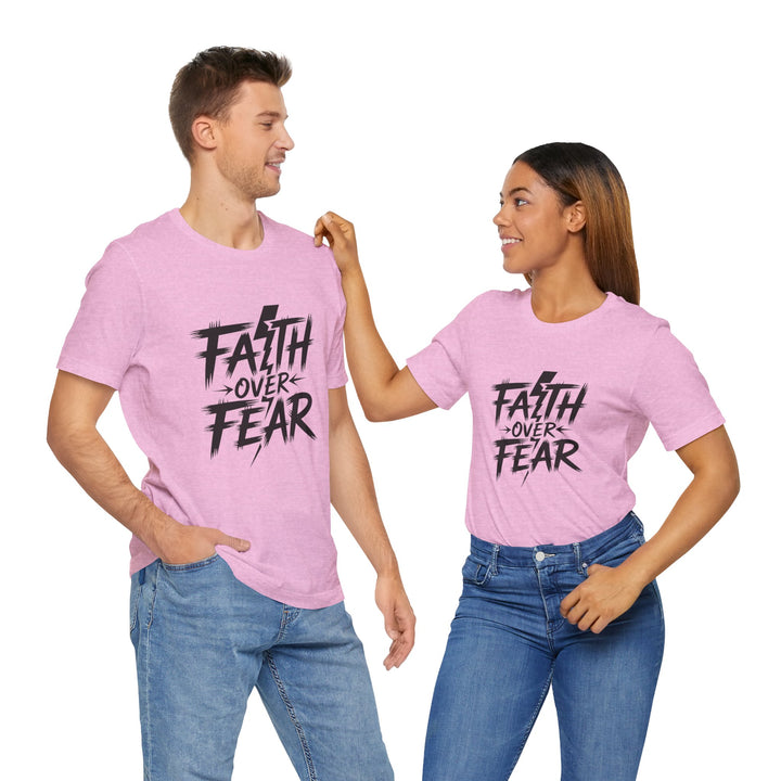 Faith Over Fear – Bold Christian Lightning Shirt