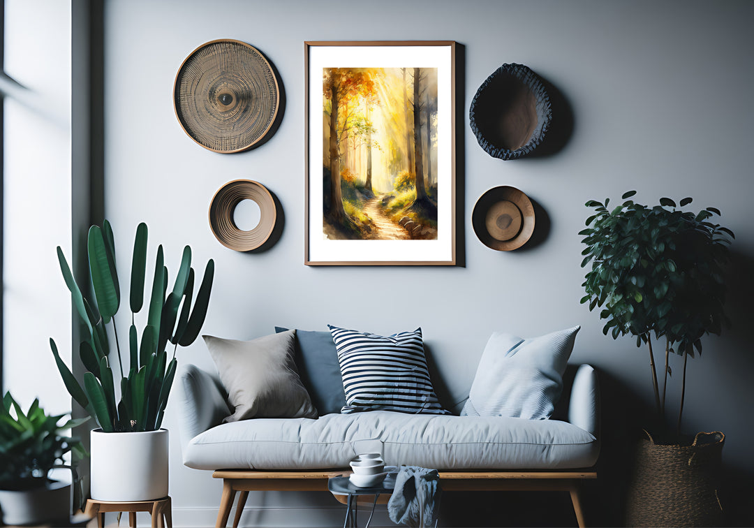 Near to the Brokenhearted – Watercolor Landscape Print Inspired by Psalm 34