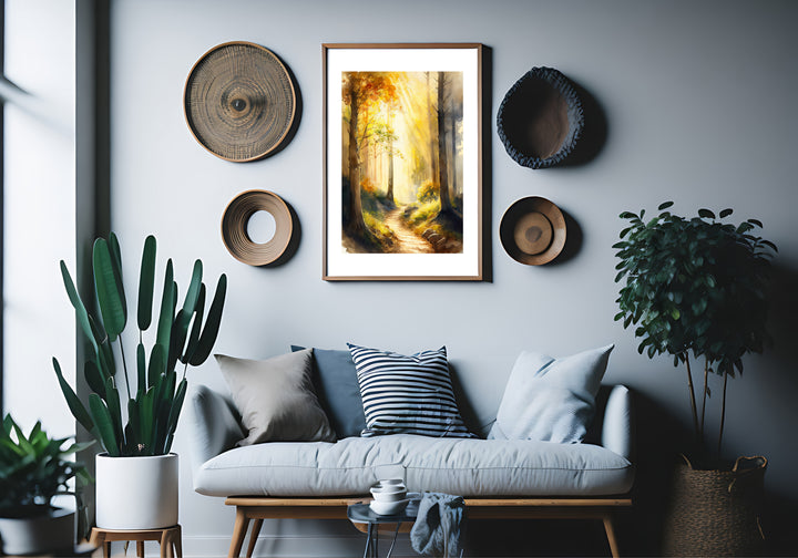 Near to the Brokenhearted – Watercolor Landscape Print Inspired by Psalm 34