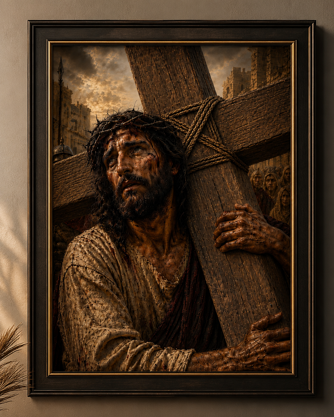 He Bore Our Griefs | Christian Digital Wall Art Download