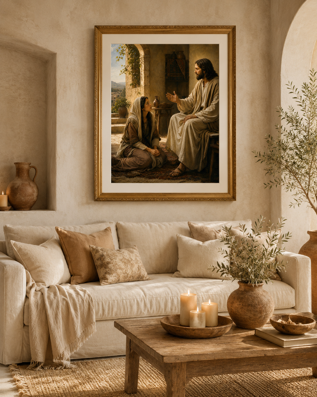 At His Feet — Christian Fine Art Print