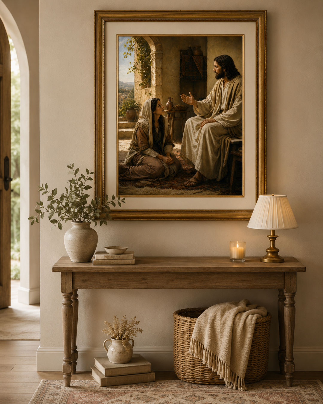 At His Feet — Christian Fine Art Print