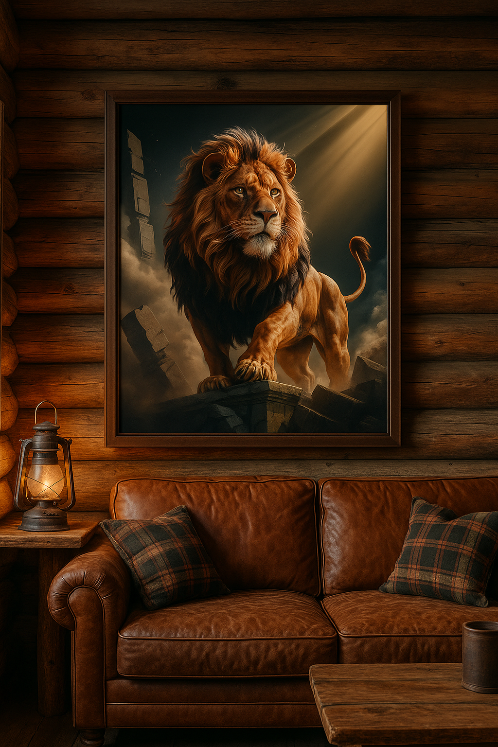Bold as a Lion – Digital Christian Lion Print | Cool Dads Club Father's Day Art