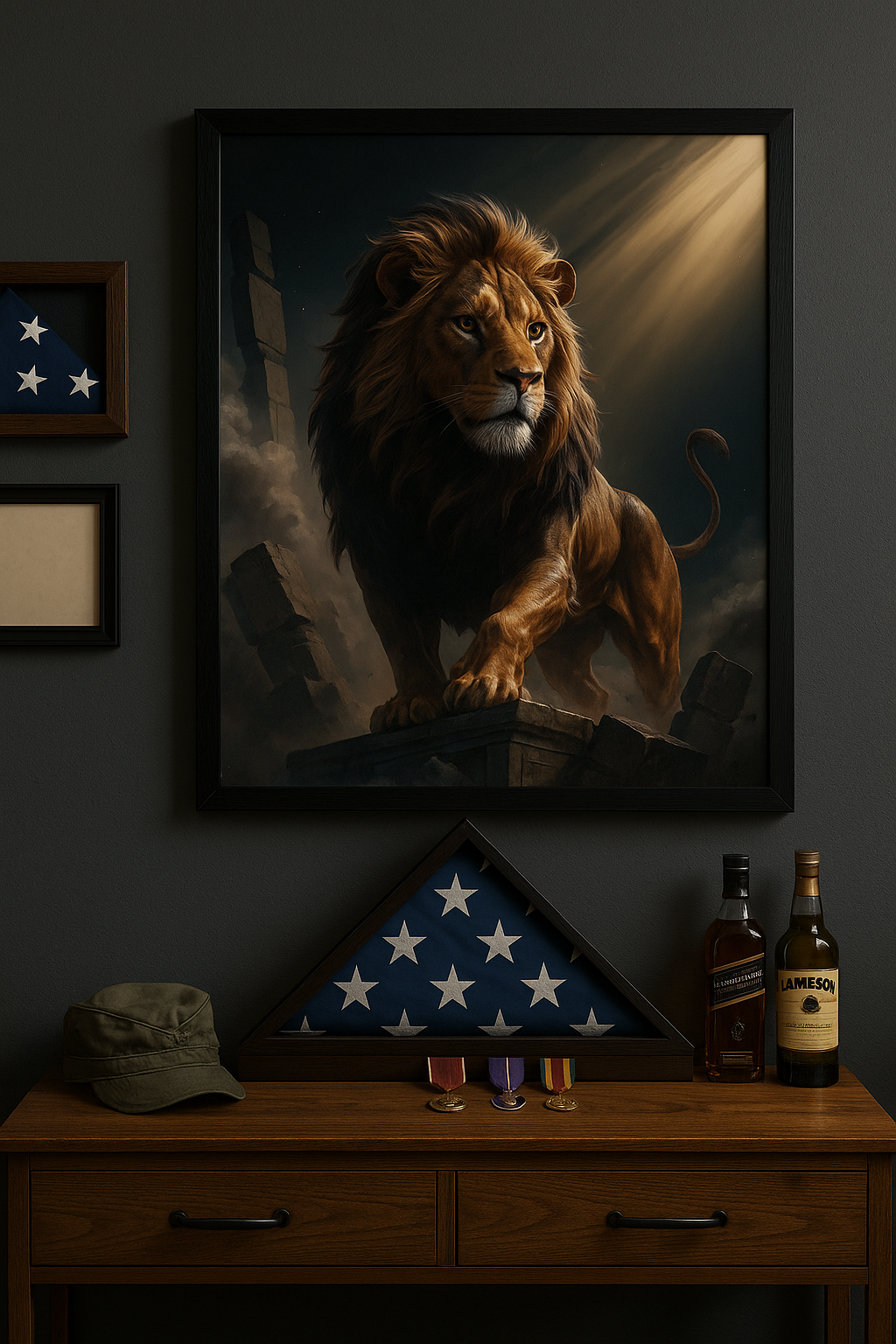 Bold as a Lion – Digital Christian Lion Print | Cool Dads Club Father's Day Art
