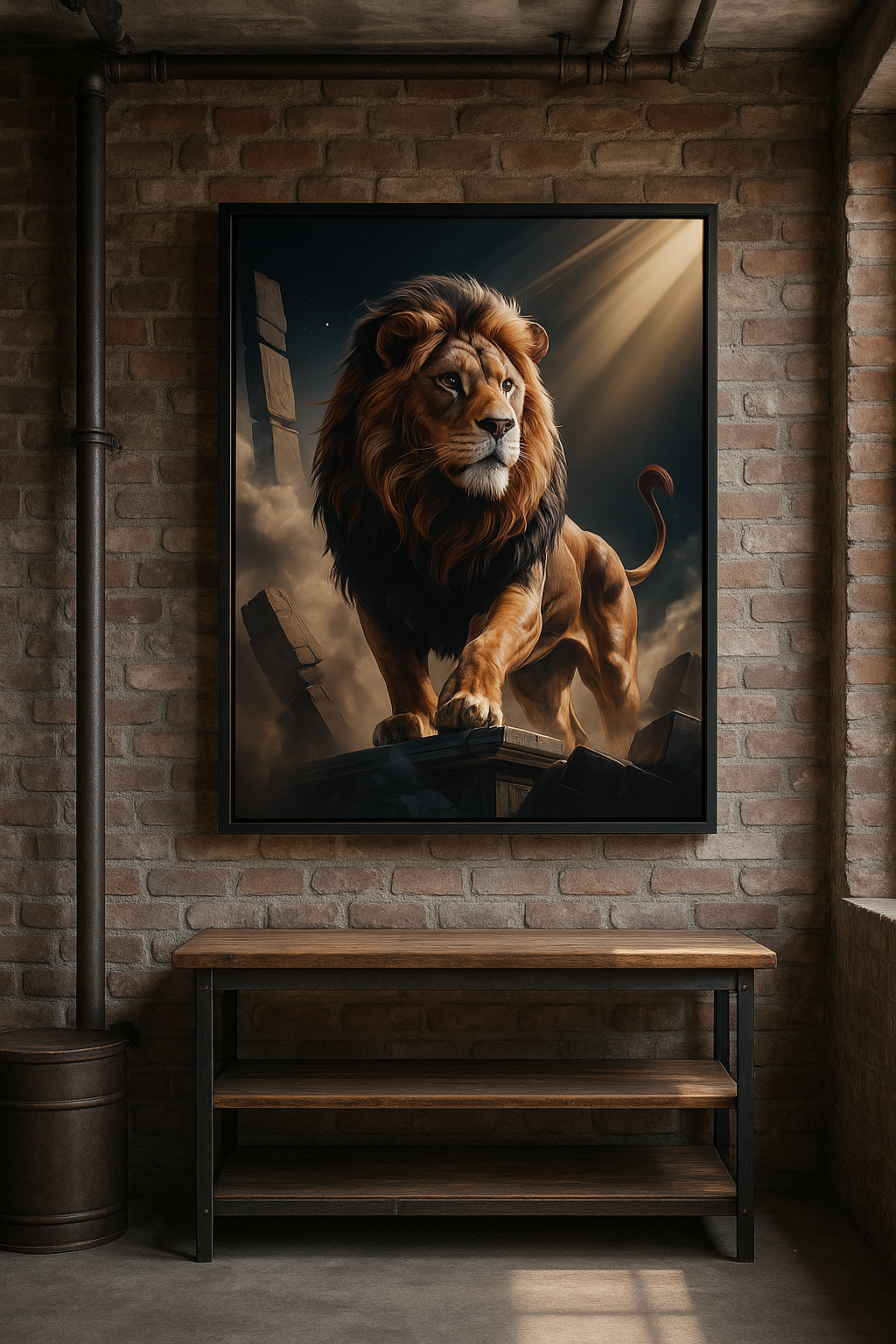 Bold as a Lion – Digital Christian Lion Print | Cool Dads Club Father's Day Art
