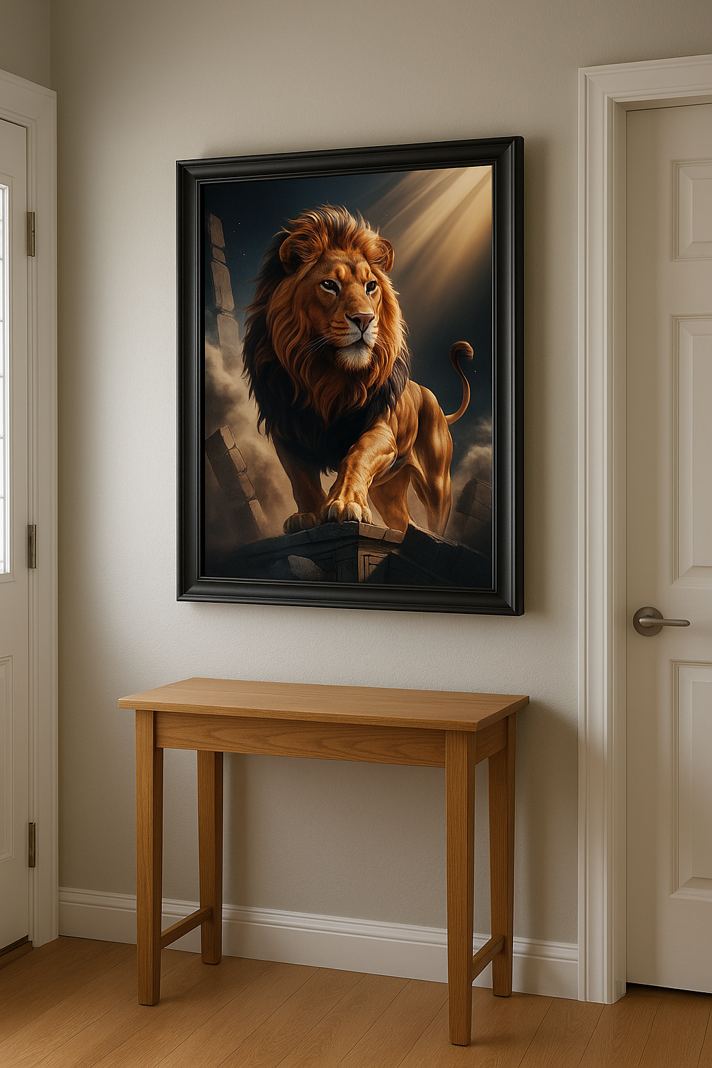 Bold as a Lion – Digital Christian Lion Print | Cool Dads Club Father's Day Art