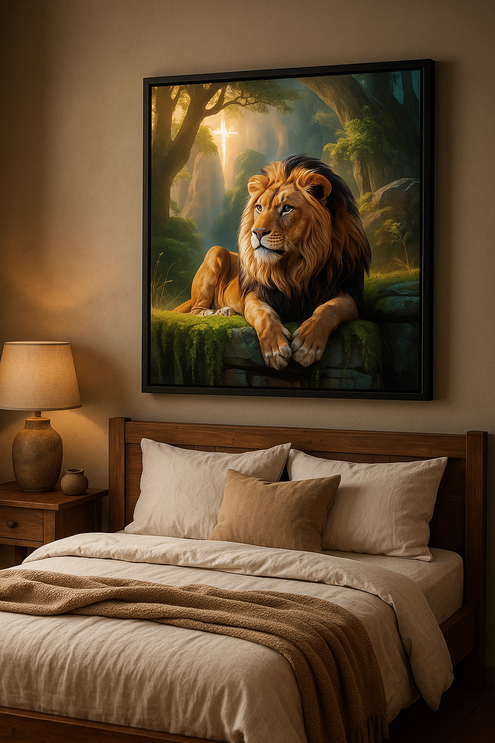 Do Not Fear – Digital Christian Lion Print | Cool Dads Club Father's Day Art