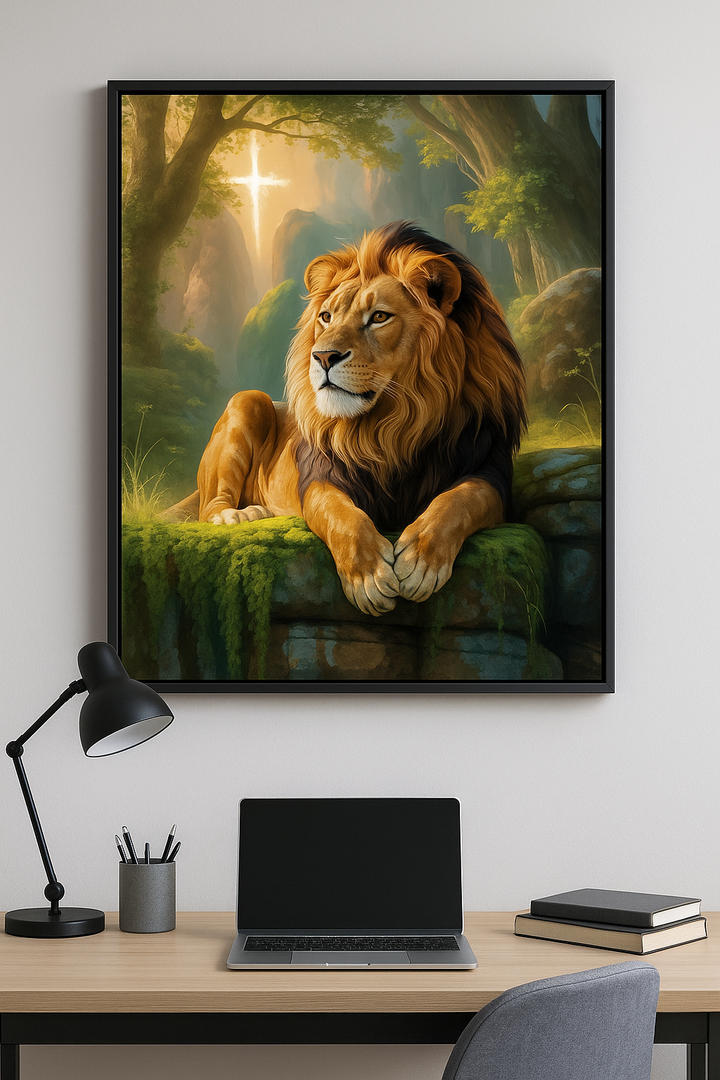 Do Not Fear – Digital Christian Lion Print | Cool Dads Club Father's Day Art