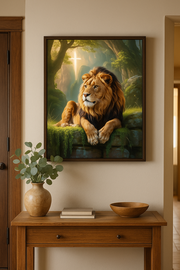 Do Not Fear – Digital Christian Lion Print | Cool Dads Club Father's Day Art