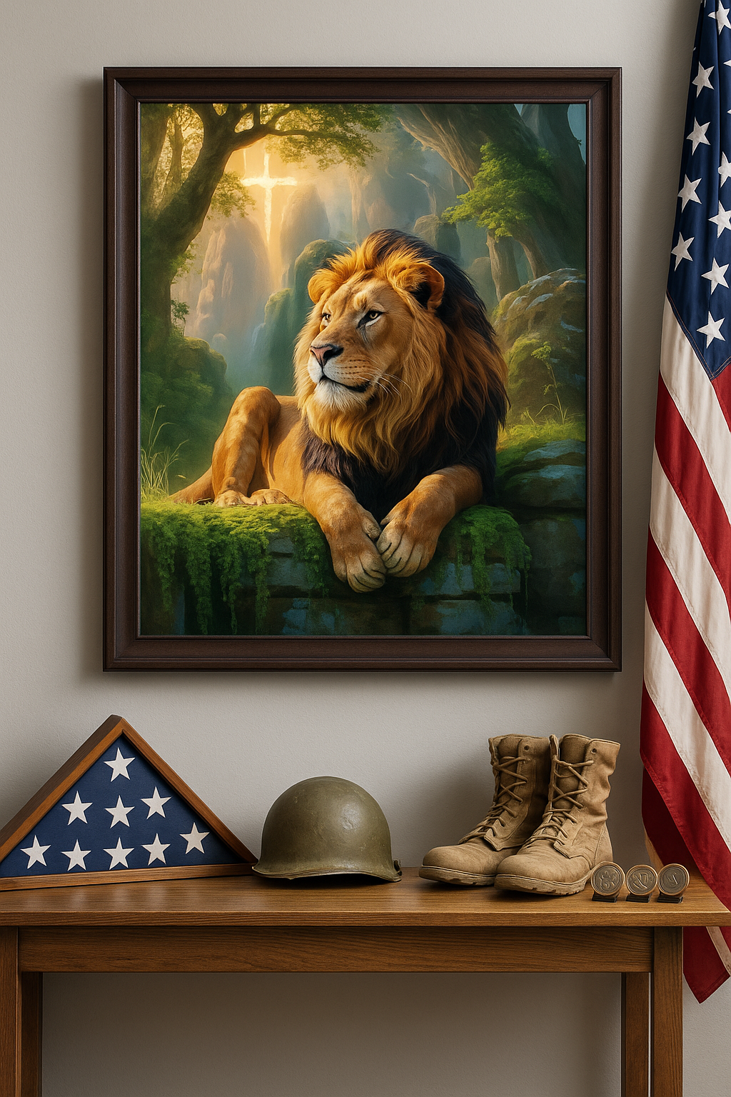 Do Not Fear – Digital Christian Lion Print | Cool Dads Club Father's Day Art