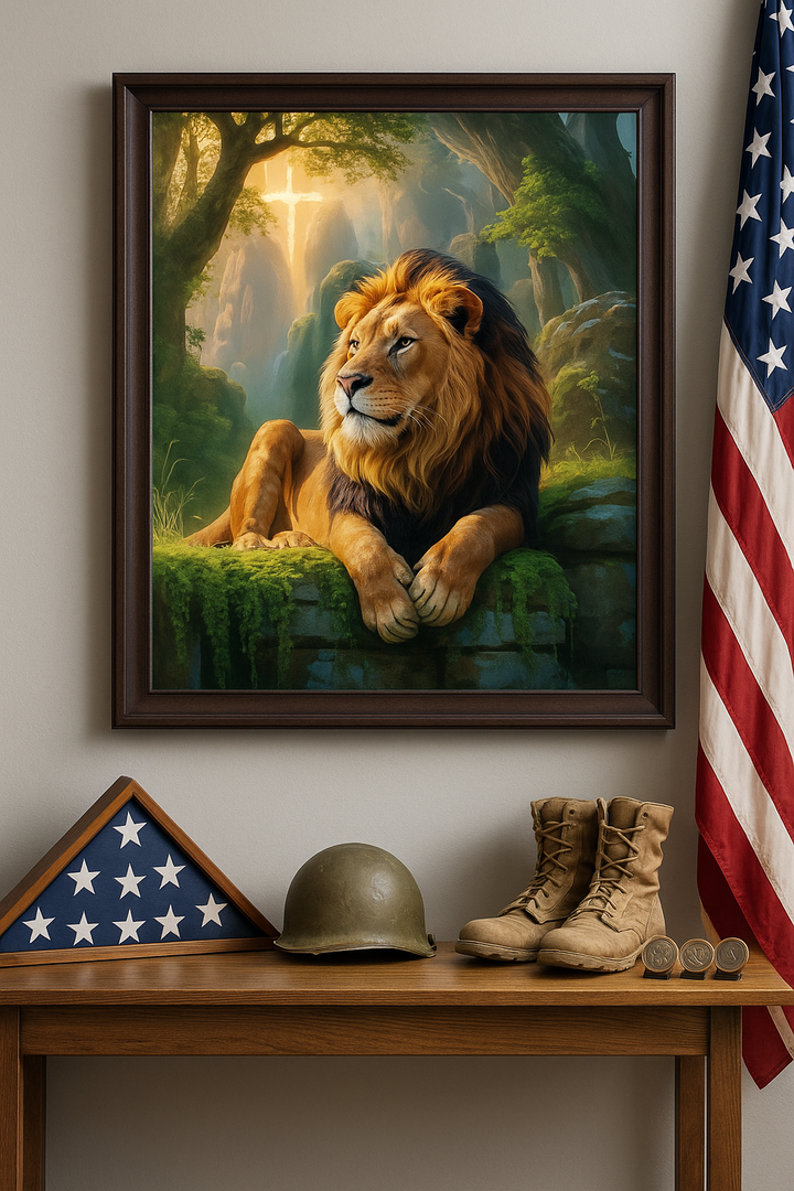 Do Not Fear – Digital Christian Lion Print | Cool Dads Club Father's Day Art