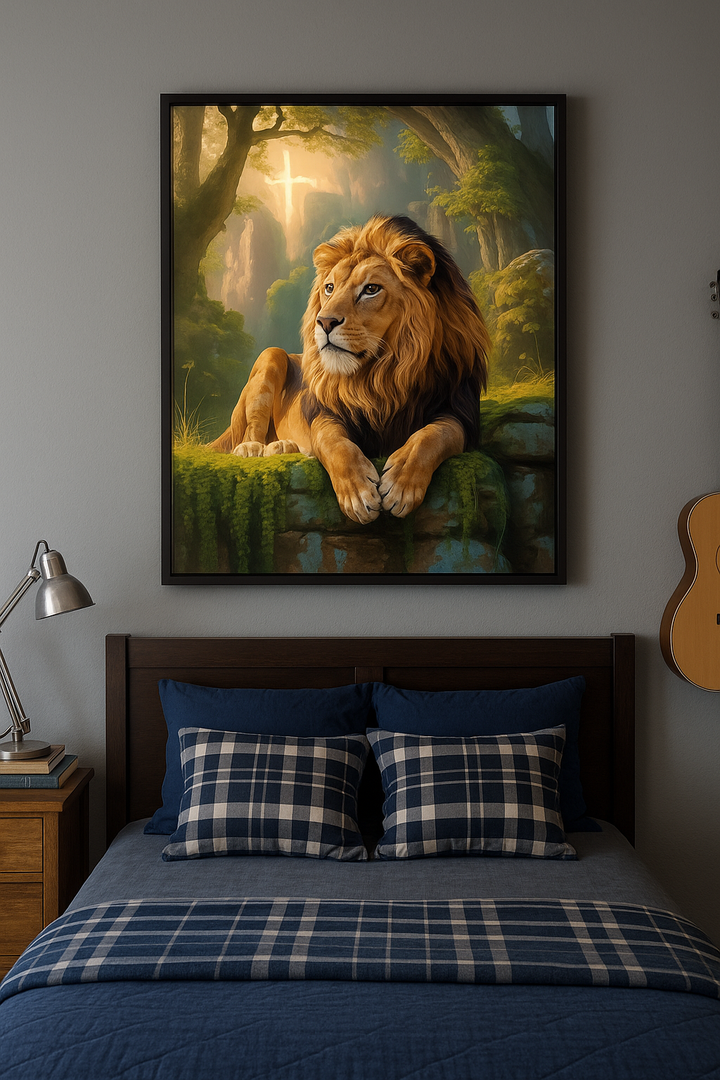 Do Not Fear – Digital Christian Lion Print | Cool Dads Club Father's Day Art