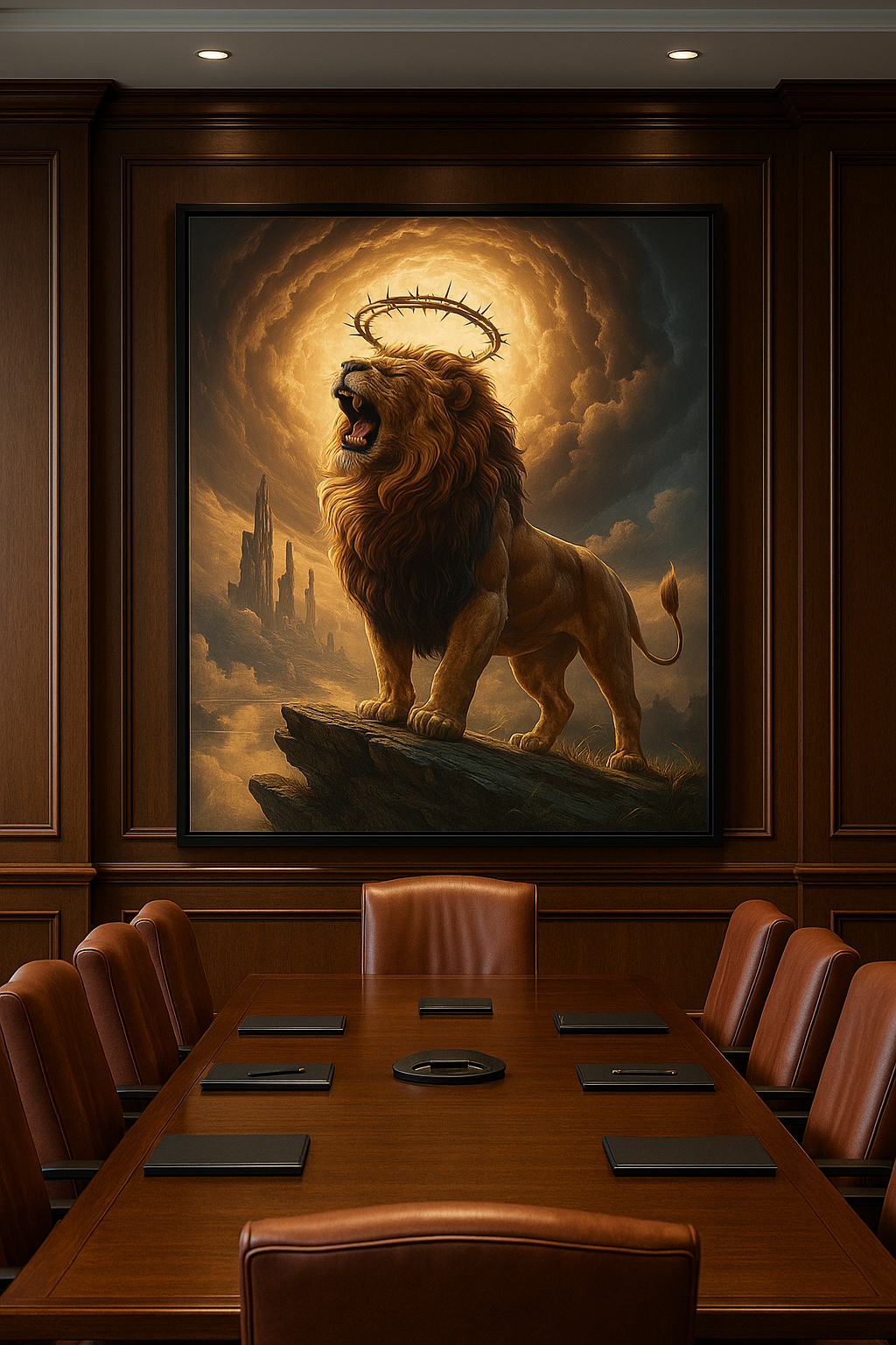 The Triumph of the Lion – Digital Christian Lion Print | Cool Dads Club Father's Day Art