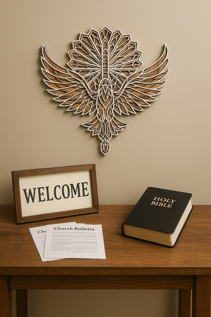 Dove of Peace – Layered Wood Wall Art | Christian Symbol of Hope & Spirit