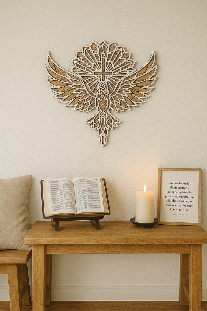 Dove of Peace – Layered Wood Wall Art | Christian Symbol of Hope & Spirit