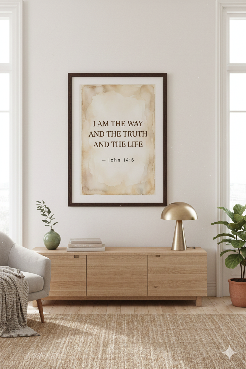 John 14:6 — Foundation Anchor | Sacred Home Scripture Collection