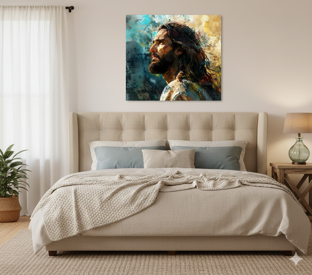 The Redeemer – Modern Christian Metal Wall Art