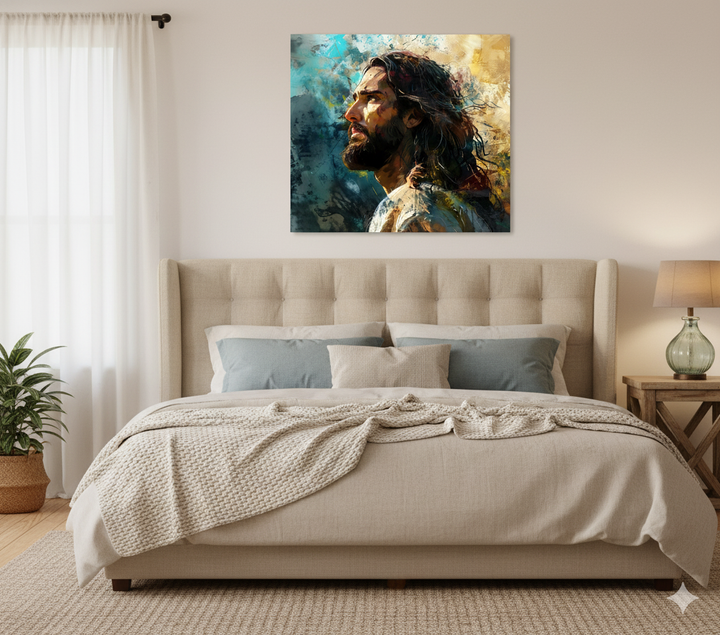 The Redeemer – Modern Christian Metal Wall Art