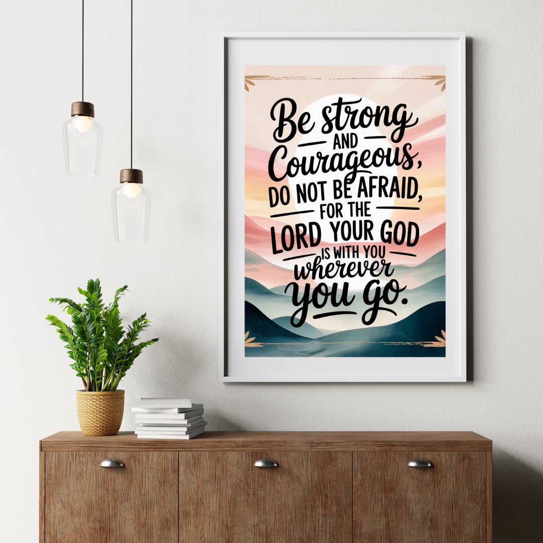 Faithful Foundations Bible Verse Bundle - Christian Wall Art Printables Set | Philippians 4:13, Jeremiah 29:11, Joshua 1:9, Proverbs 3:5-6