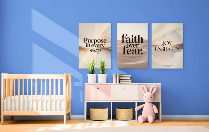 Faith Declarations Complete Collection – Printable Christian Devotional Bundle (Wall Art, Prayer Cards & 5-Day Journal)