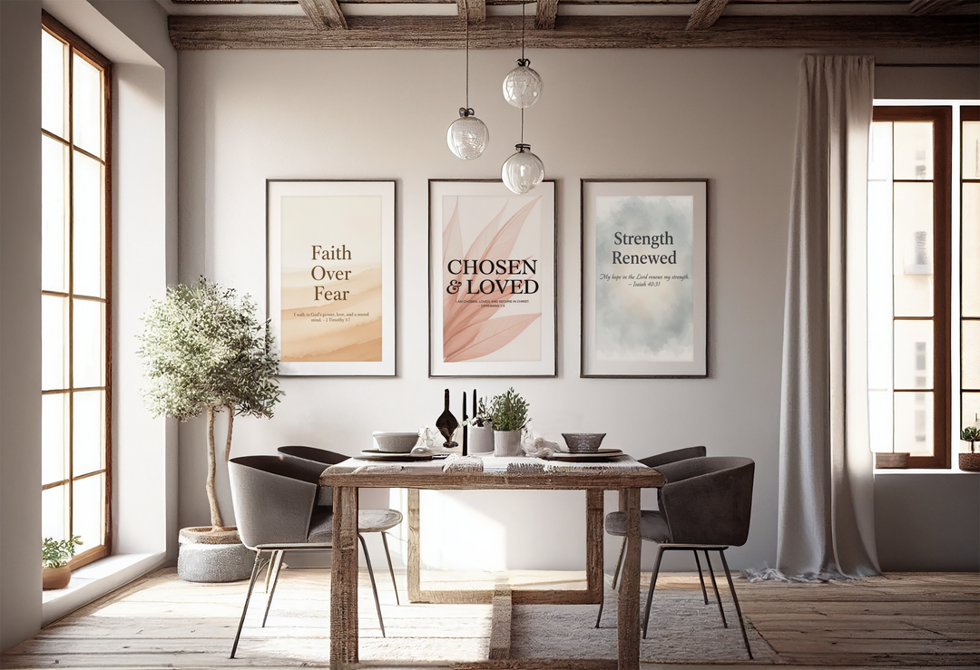 Faith Declarations Complete Collection – Printable Christian Devotional Bundle (Wall Art, Prayer Cards & 5-Day Journal)