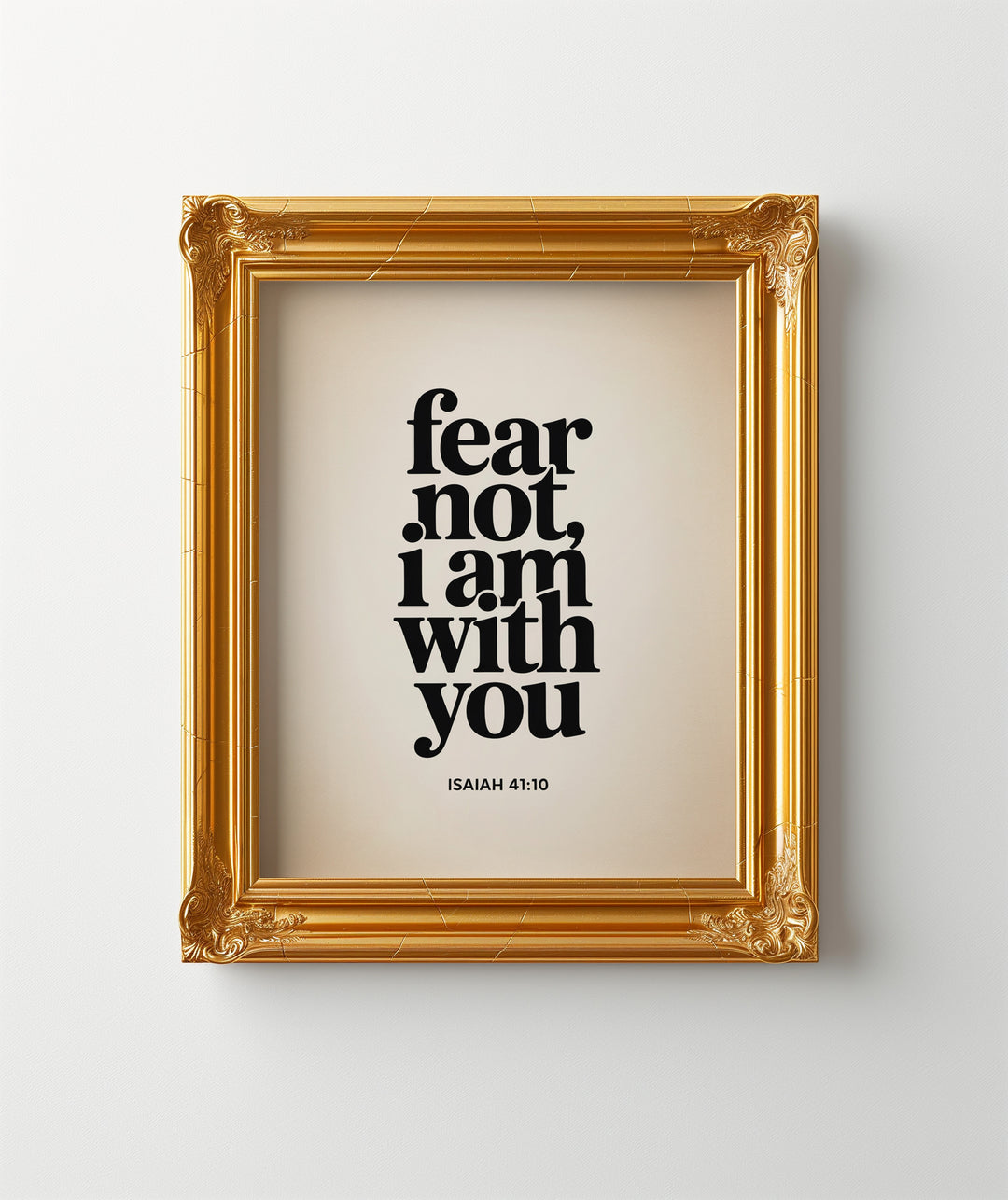Fear Not, I Am With You – Isaiah 41:10 Printable | Christian Scripture Typography Wall Art