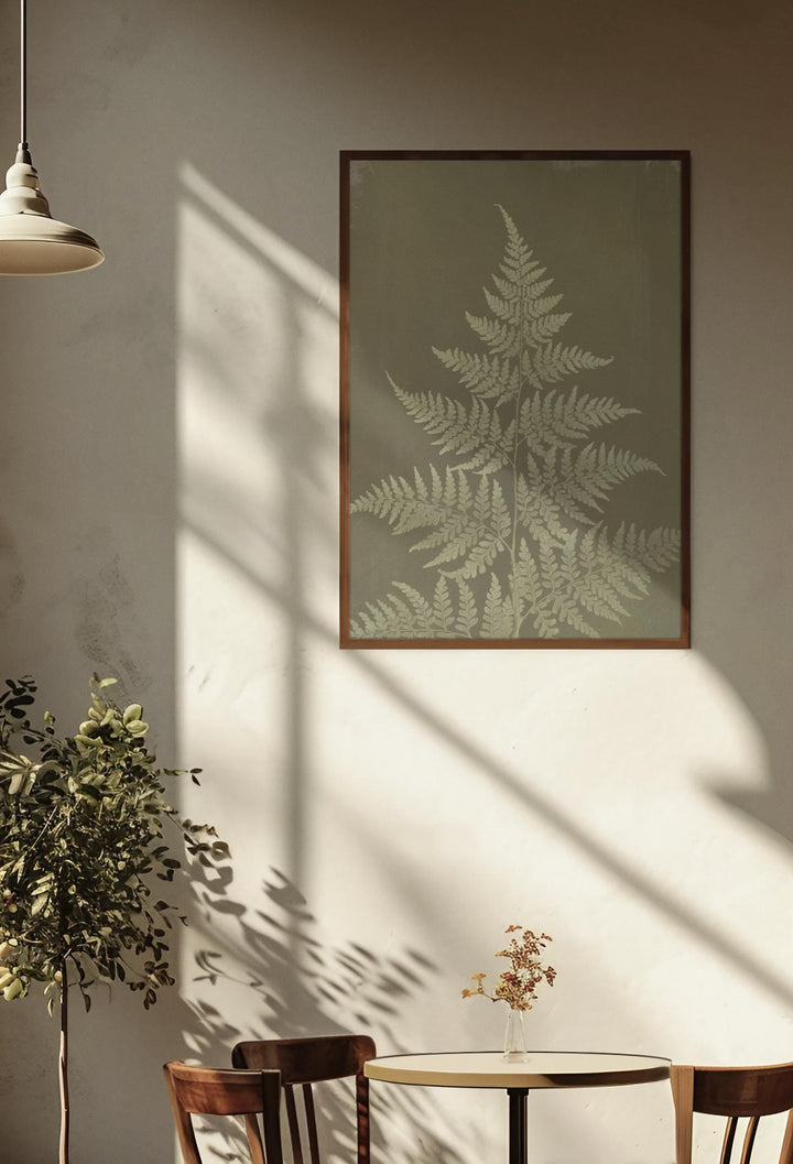 Fern Wall Art Printable – Botanical Nature-Inspired Decor | Framed Digital Greenery Print