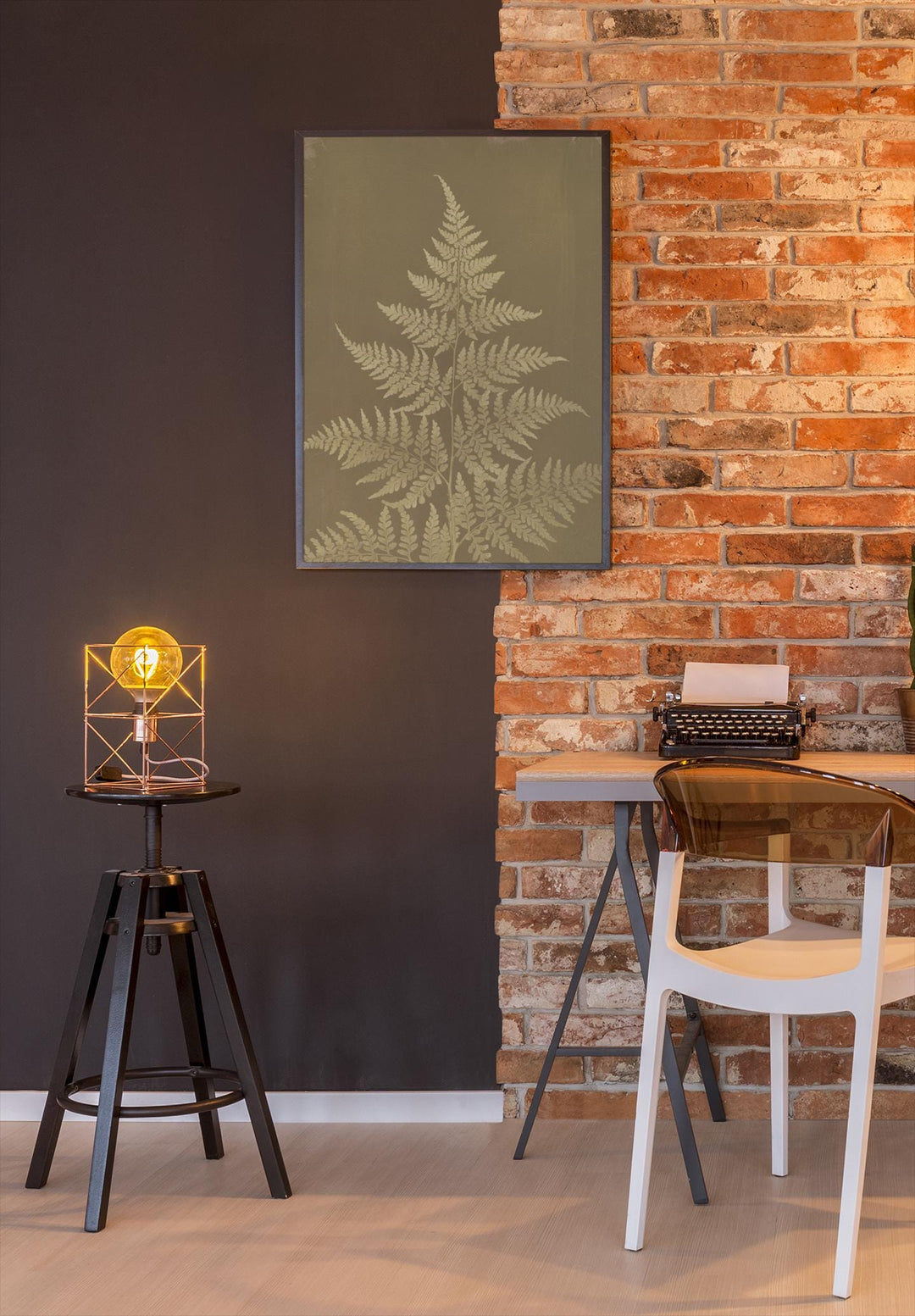 Fern Wall Art Printable – Botanical Nature-Inspired Decor | Framed Digital Greenery Print