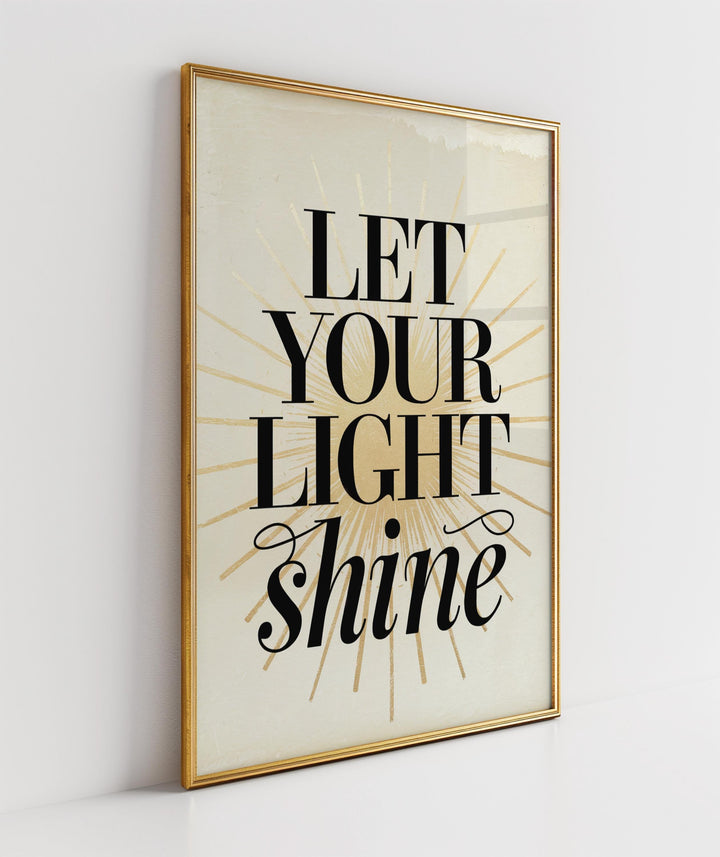 Matthew 5:16 Bible Verse Print – Let Your Light Shine – Christian Digital Wall Art for Faith & Inspiration